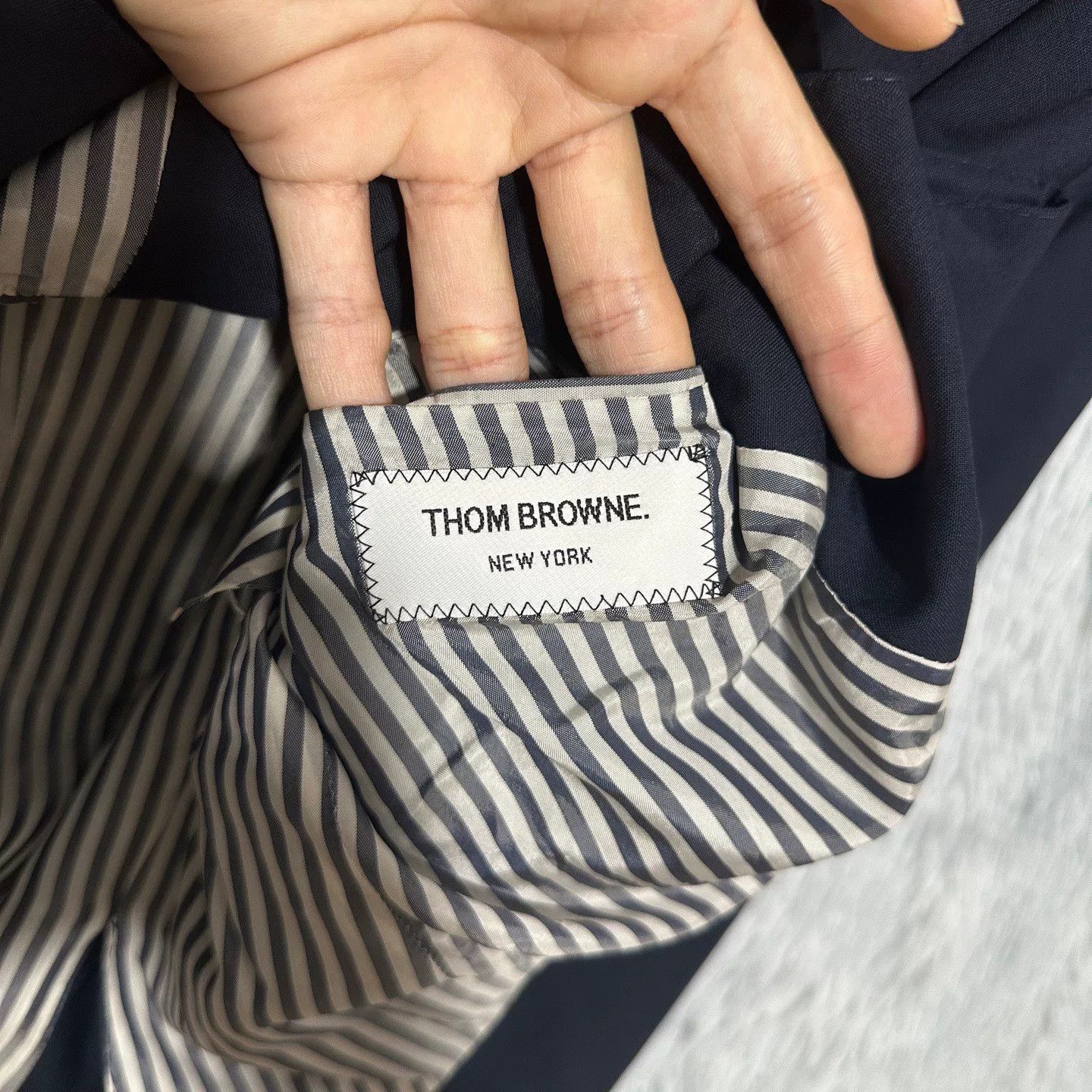 Thom Browne thom browne navy wool suit jacket Size US M / EU 48-50 / 2 - 7 Thumbnail