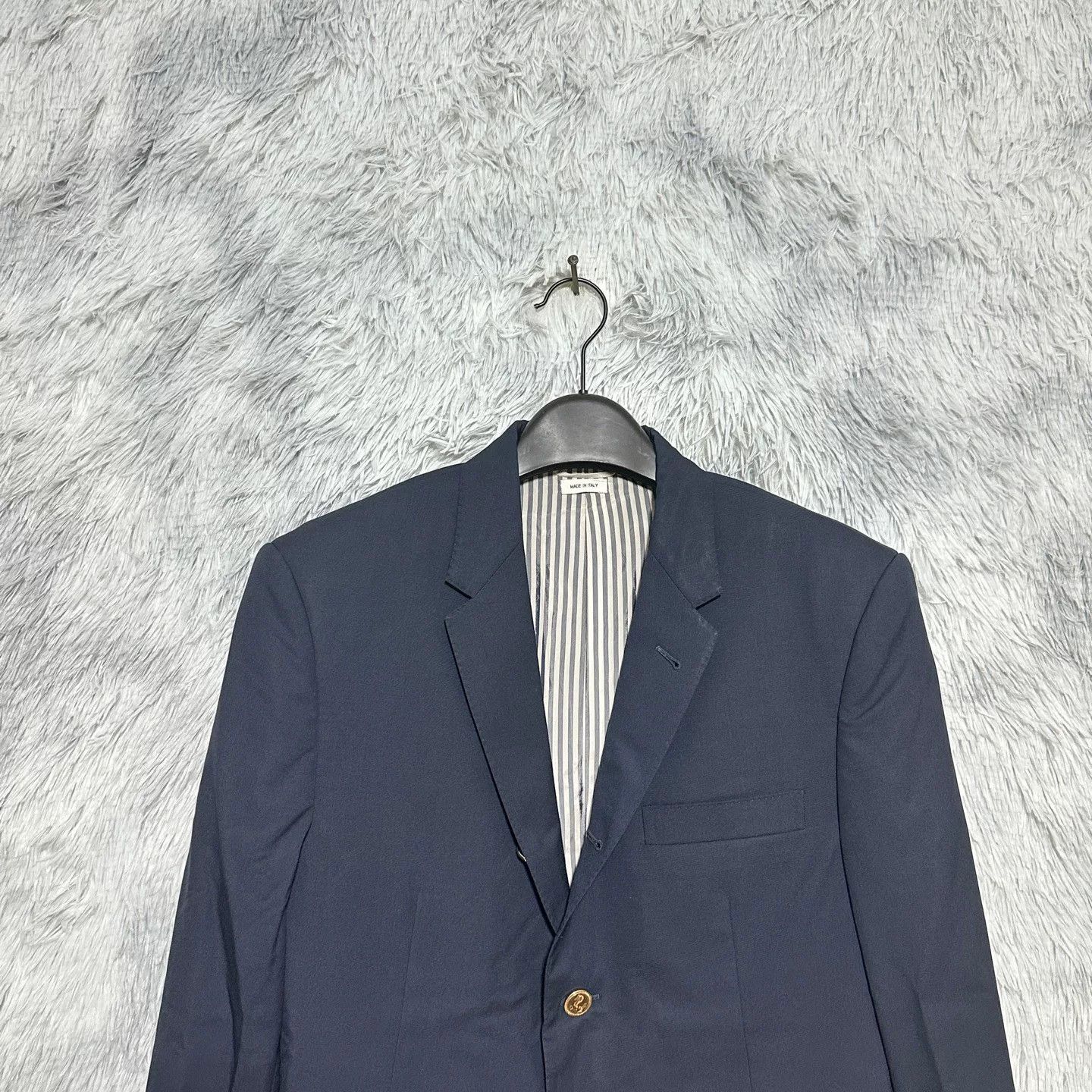 Thom Browne thom browne navy wool suit jacket Size US M / EU 48-50 / 2 - 3 Thumbnail