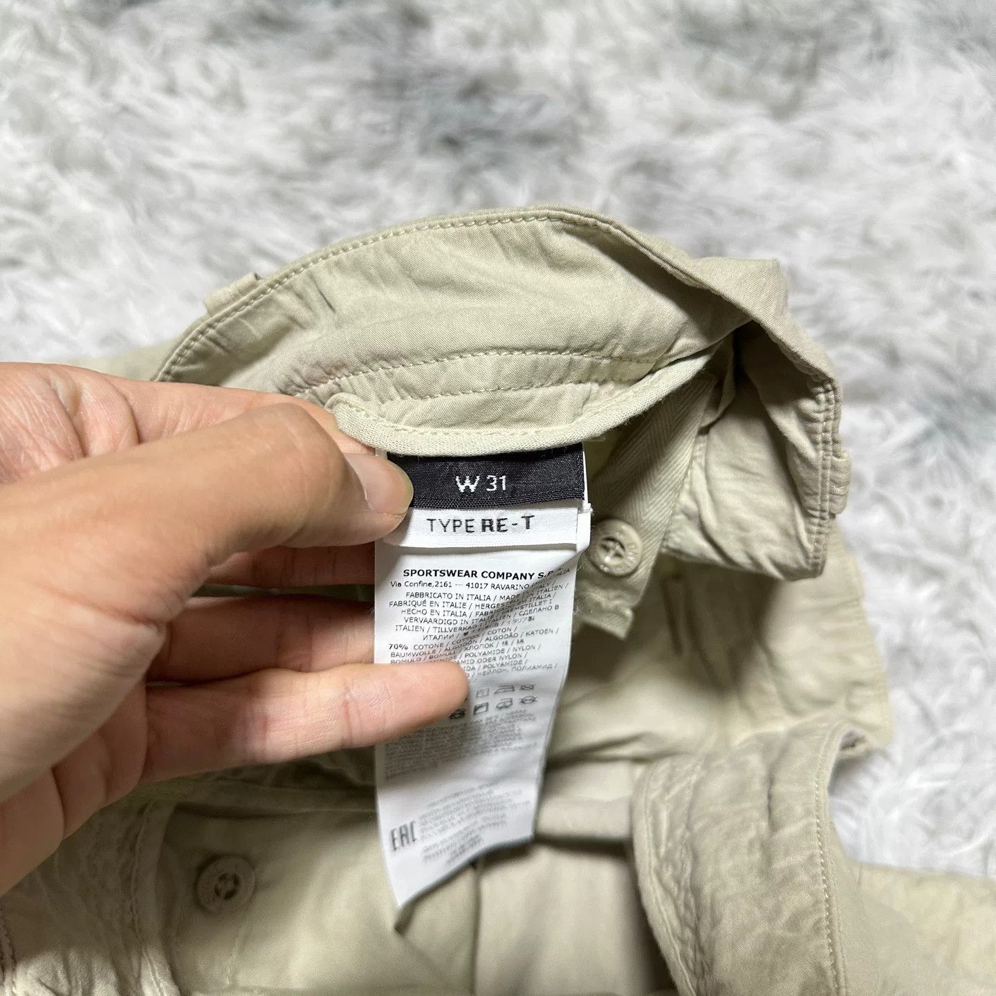 Stone Island stone island white ghost cargo pants W31 W33 Size US 31 - 6 Thumbnail