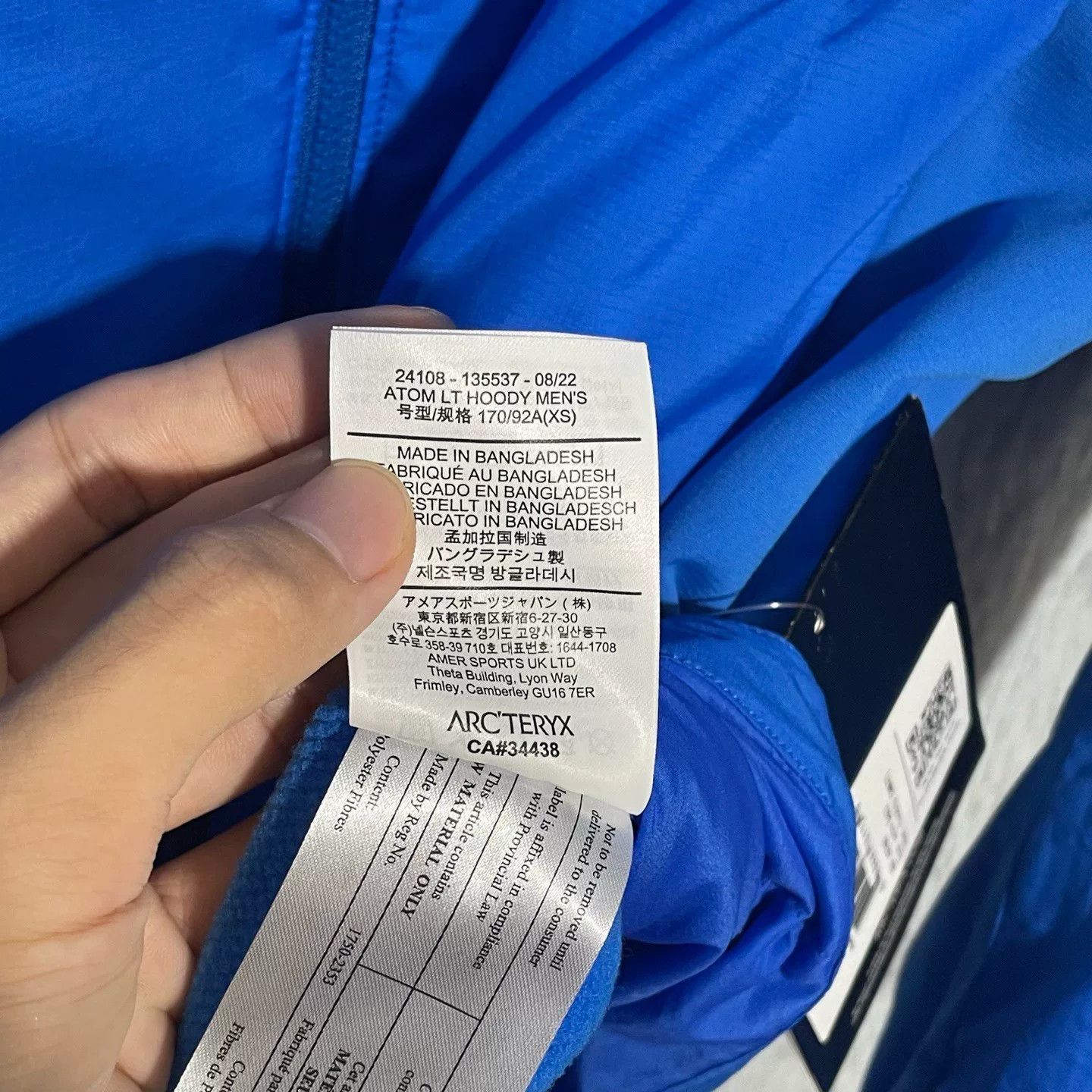 Arc'teryx Arcteryx Atom LT Hoody in Water Blue Size US XS / EU 42 / 0 - 7 Thumbnail