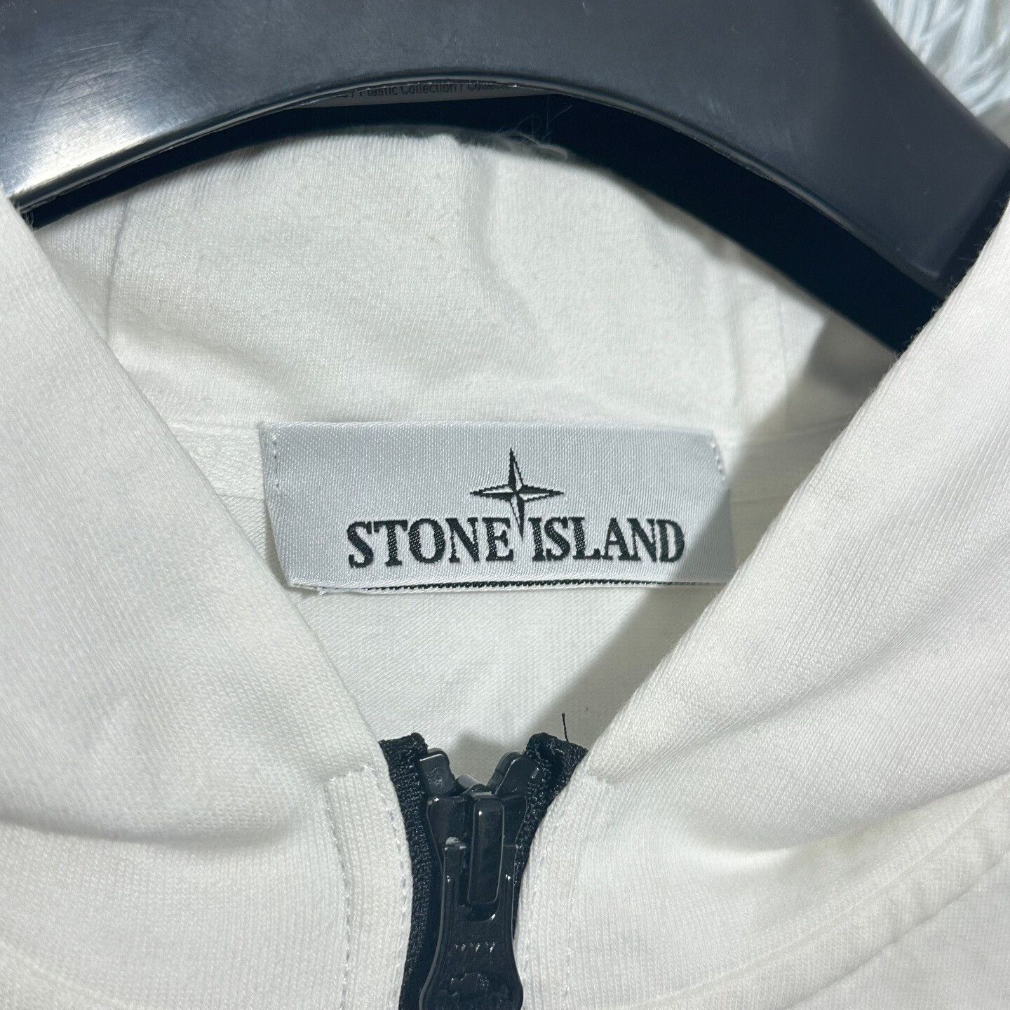 Stone Island stone island white zip hoodie XL Size US XL / EU 56 / 4 - 4 Thumbnail