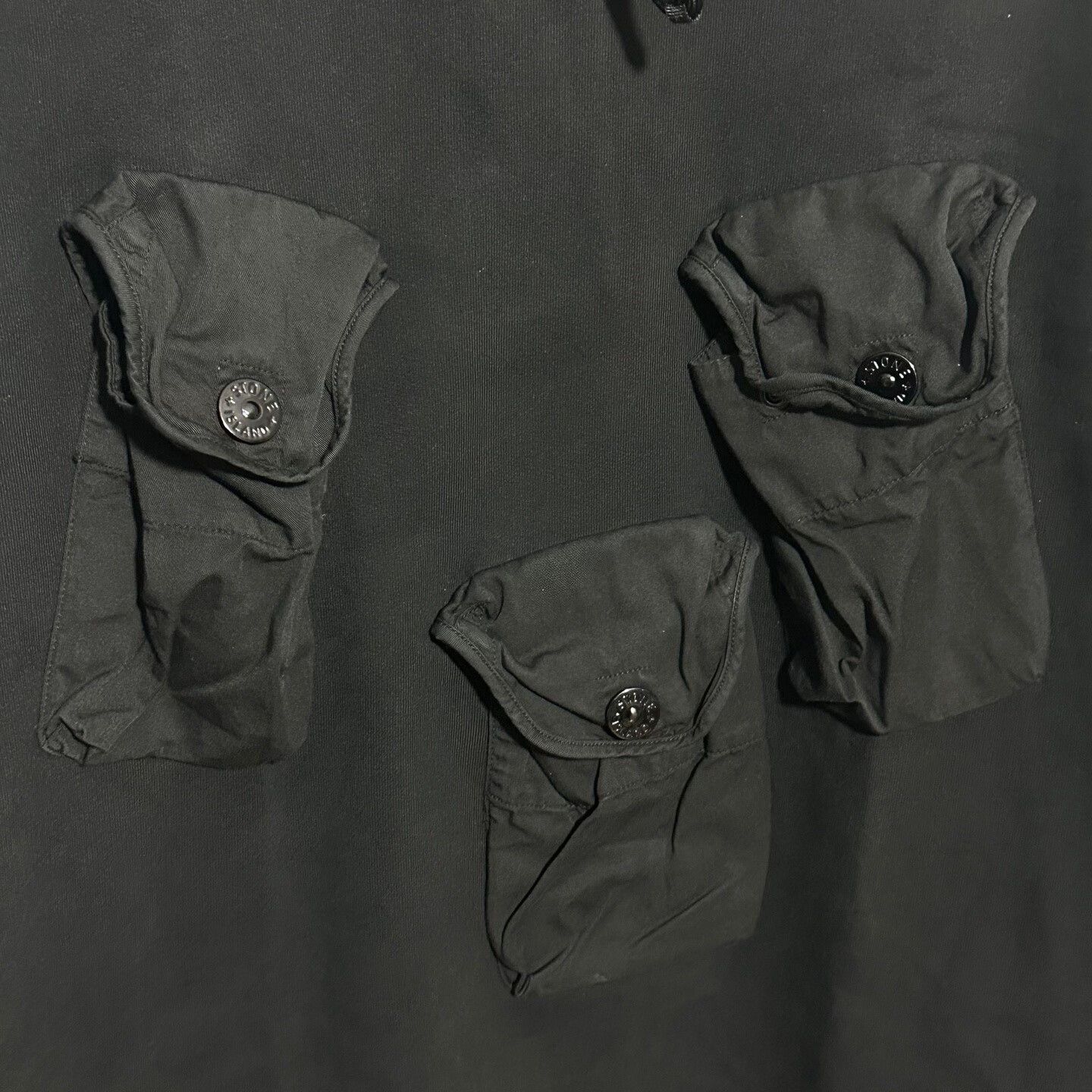 Stone Island stone island black utility collar sweatshirt XXL Size US XXL / EU 58 / 5 - 3 Thumbnail