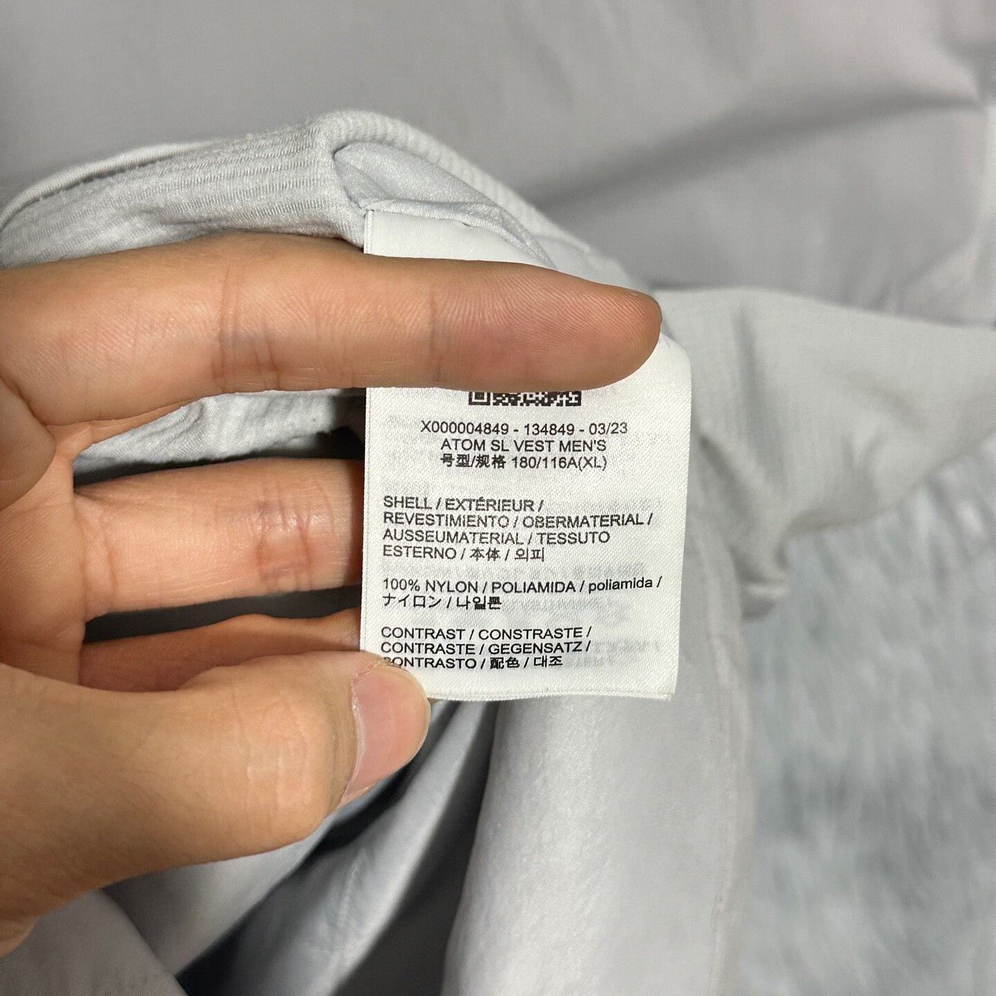 Arc'teryx arcteryx atom sl vest gray xl size Size US XL / EU 56 / 4 - 7 Thumbnail