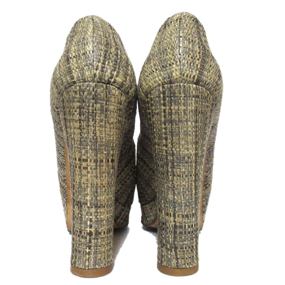 Chanel Chanel Chanel Coco Mark Tweed Platform Pumps Cotton Shoes G27226 DUTY FREE for USA Size ONE SIZE - 3 Thumbnail