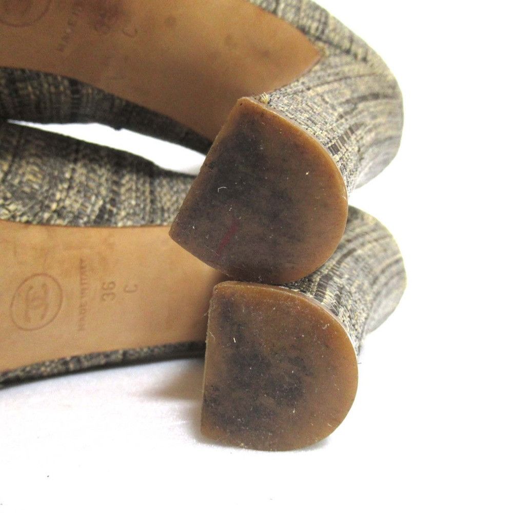 Chanel Chanel Chanel Coco Mark Tweed Platform Pumps Cotton Shoes G27226 DUTY FREE for USA Size ONE SIZE - 10 Thumbnail