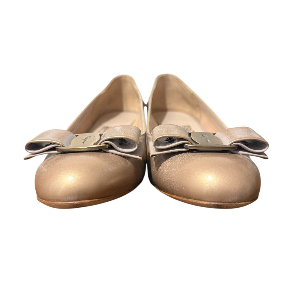 Salvatore Ferragamo Salvatore Ferragamo Salvatore Ferragamo Vara Ribbon Low Heel Pumps Leather Shoes DUTY FREE for USA Size ONE SIZE - 2 Thumbnail