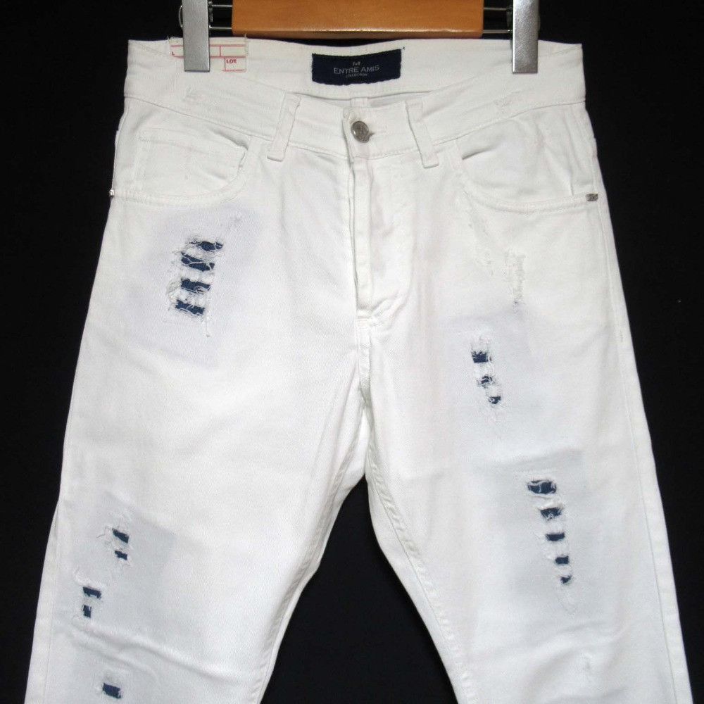 Other Other ENTRE AMIS Repair Stretch Denim Pants Denim Jeans DUTY FREE for USA Size ONE SIZE - 3 Thumbnail