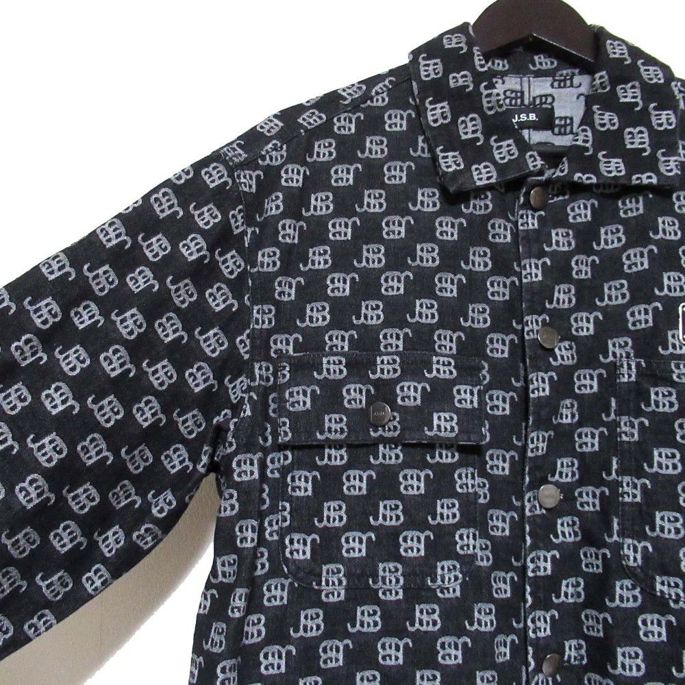 Other Other J.S.B. Denim Monogram Denim Coveralls Denim Outerwear 50855325 DUTY FREE for USA Size ONE SIZE - 4 Thumbnail