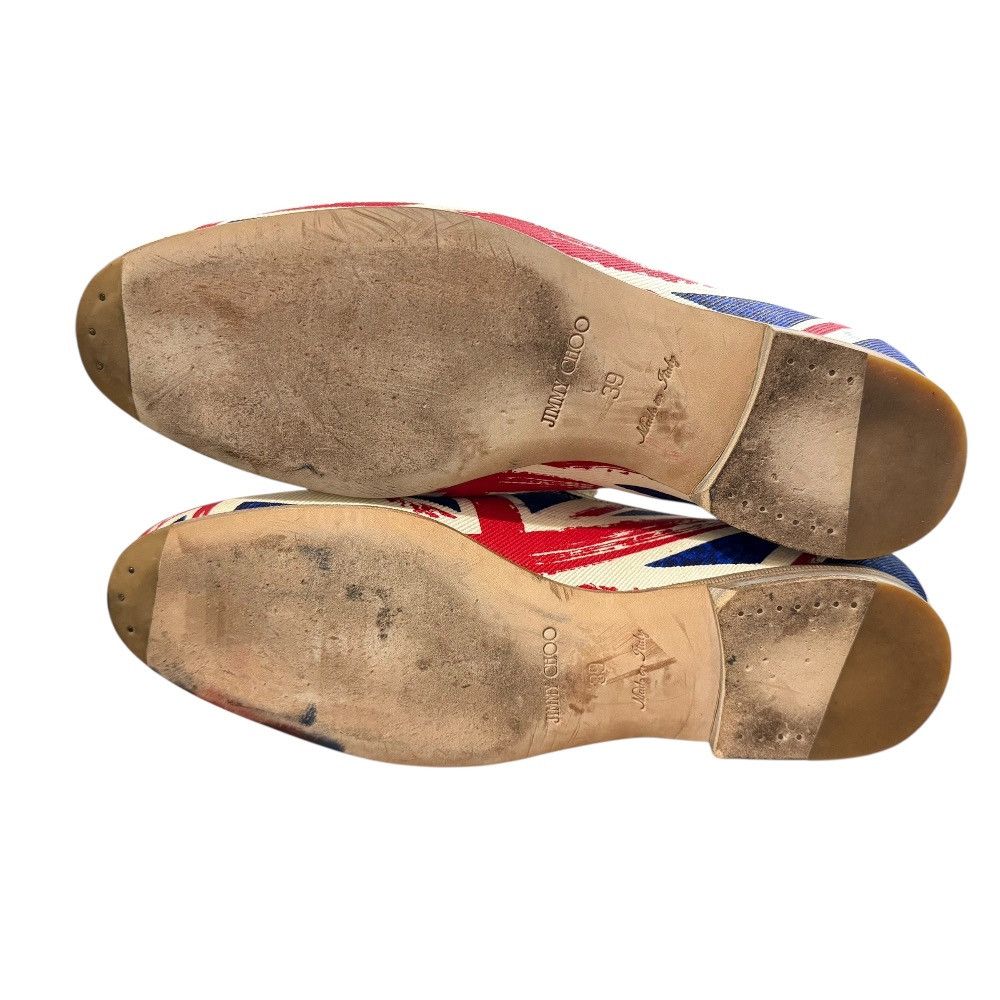 Jimmy Choo Jimmy Choo Jimmy Choo Union Jack Opera Shoes Leather Shoes DUTY FREE for USA Size ONE SIZE - 7 Thumbnail