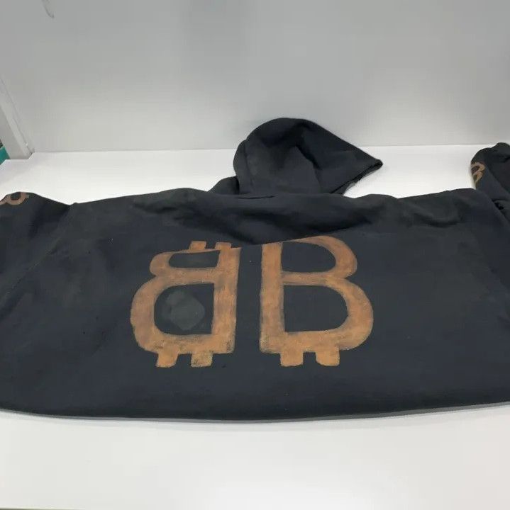 Balenciaga Balenciaga Logo Print Vintage Hoodie for Men Size US L / EU 52-54 / 3 - 8 Thumbnail