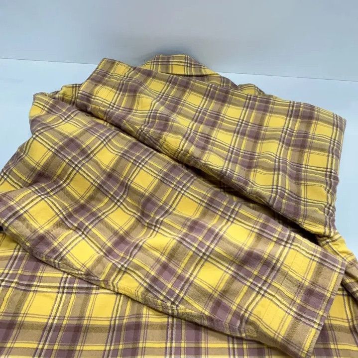 Balenciaga Balenciaga Yellow Checkered Long Sleeve Shirt Size US M / EU 48-50 / 2 - 16 Thumbnail
