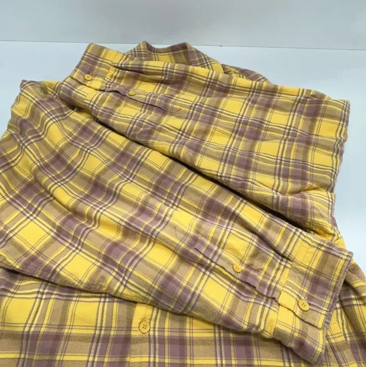 Balenciaga Balenciaga Yellow Checkered Long Sleeve Shirt Size US M / EU 48-50 / 2 - 13 Thumbnail