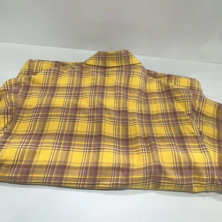 Balenciaga Balenciaga Yellow Checkered Long Sleeve Shirt Size US M / EU 48-50 / 2 - 14 Thumbnail