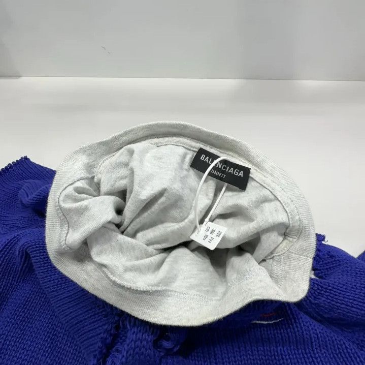 Balenciaga Balenciaga Classic Logo Embroidered Hooded Sweater Size US XS / EU 42 / 0 - 8 Thumbnail