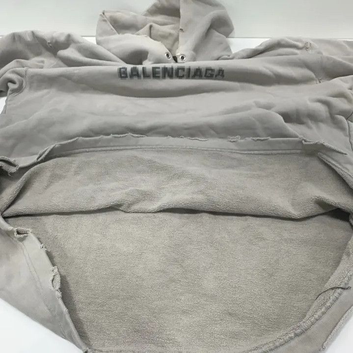 Balenciaga Balenciaga Logo Print Hooded Sweatshirt for Men Size US XXS / EU 40 - 8 Thumbnail
