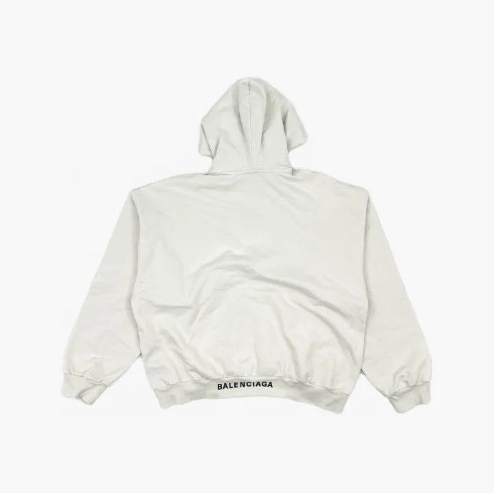 Balenciaga Balenciaga White Casual Hoodie with Heart Print Size US S / EU 44-46 / 1 - 3 Thumbnail