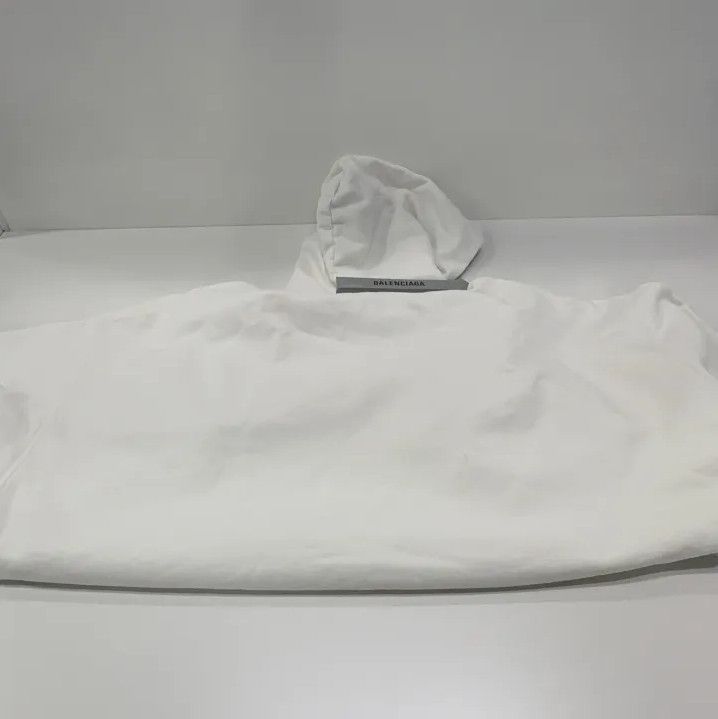 Balenciaga Balenciaga White Casual Hoodie with Heart Print Size US S / EU 44-46 / 1 - 11 Thumbnail