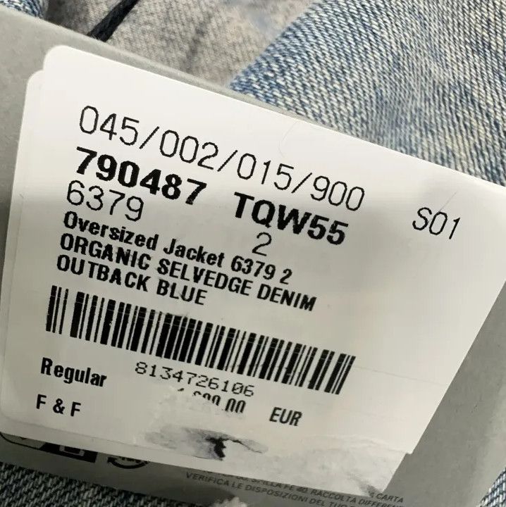 Balenciaga Balenciaga Blue Denim Logo Print Jacket Size US M / EU 48-50 / 2 - 6 Thumbnail