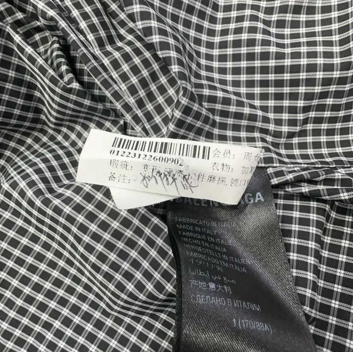 Balenciaga Balenciaga Hooded Check Zip Jacket for Men Size US S / EU 44-46 / 1 - 7 Thumbnail