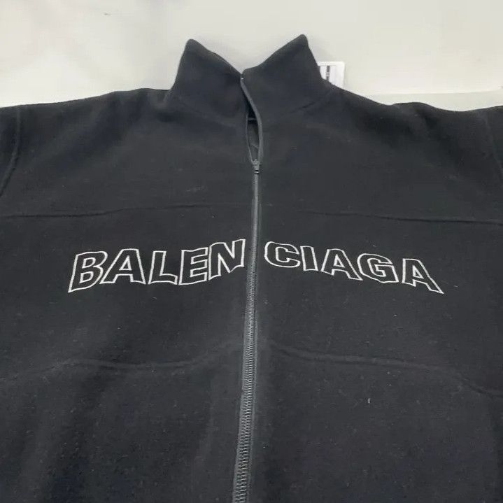 Balenciaga Balenciaga SS22 Logo Print Zip Jacket Size US L / EU 52-54 / 3 - 8 Thumbnail
