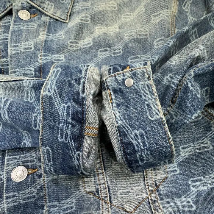 Balenciaga Balenciaga Denim Logo Button-Up Jacket Size US S / EU 44-46 / 1 - 11 Thumbnail