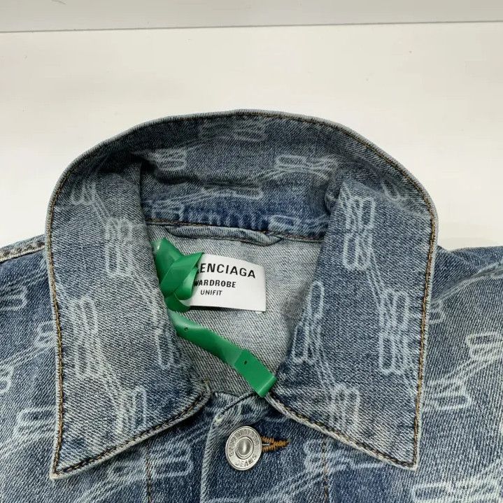 Balenciaga Balenciaga Denim Logo Button-Up Jacket Size US S / EU 44-46 / 1 - 7 Thumbnail
