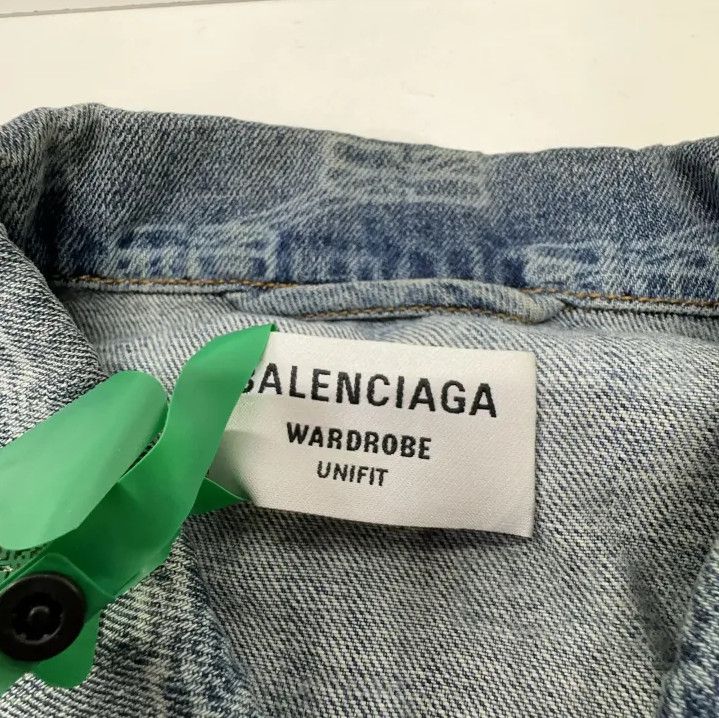 Balenciaga Balenciaga Denim Logo Button-Up Jacket Size US S / EU 44-46 / 1 - 4 Thumbnail