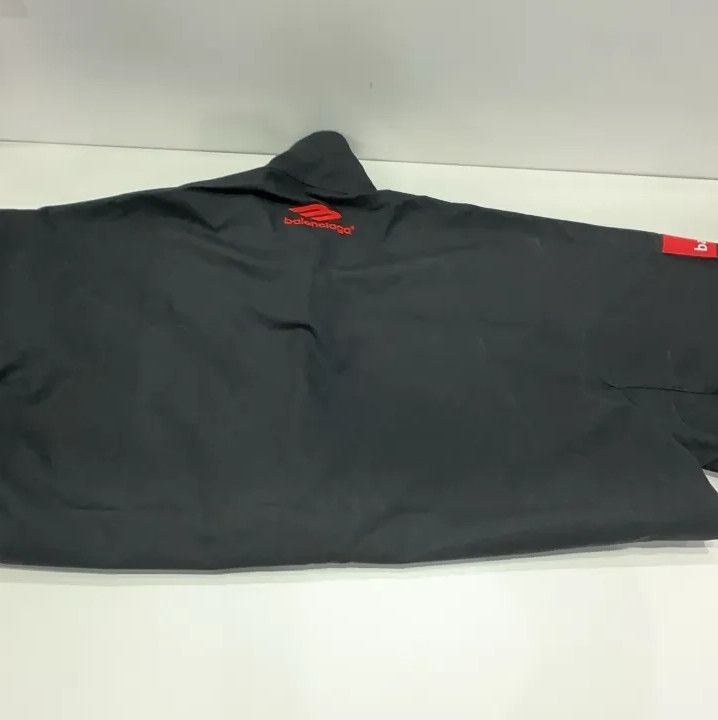 Balenciaga Balenciaga Black Embroidered Logo Short Sleeve Shirt Size US M / EU 48-50 / 2 - 14 Thumbnail