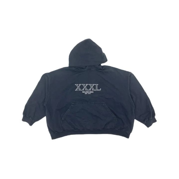 Balenciaga Balenciaga FW22 Black Logo Long Sleeve Hoodie Size US M / EU 48-50 / 2 - 2 Thumbnail