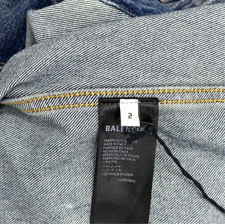 Balenciaga Balenciaga SS23 Washed Denim Jacket for Men Size US M / EU 48-50 / 2 - 2 Thumbnail