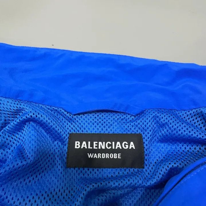Balenciaga Balenciaga Blue Logo Embroidered Long Sleeve Jacket Size US M / EU 48-50 / 2 - 6 Thumbnail