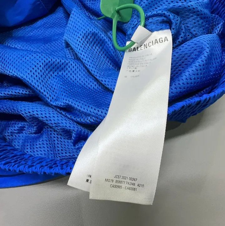 Balenciaga Balenciaga Blue Logo Embroidered Long Sleeve Jacket Size US M / EU 48-50 / 2 - 5 Thumbnail