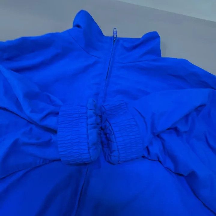 Balenciaga Balenciaga Blue Logo Embroidered Long Sleeve Jacket Size US M / EU 48-50 / 2 - 7 Thumbnail