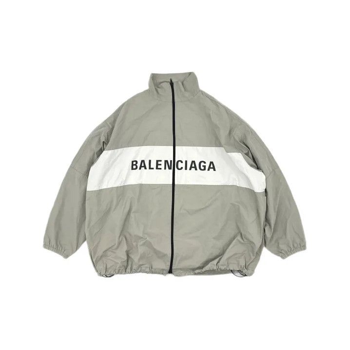 Balenciaga Balenciaga SS23 Beige Logo Zip Jacket Size US S / EU 44-46 / 1 - 2 Thumbnail