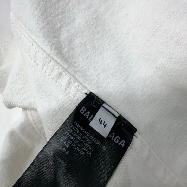 Balenciaga Balenciaga White Stone Washed Denim Jacket for Men Size US L / EU 52-54 / 3 - 5 Thumbnail