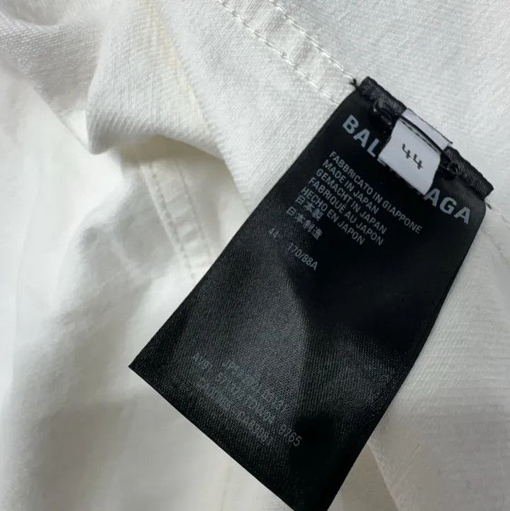 Balenciaga Balenciaga White Stone Washed Denim Jacket for Men Size US L / EU 52-54 / 3 - 6 Thumbnail