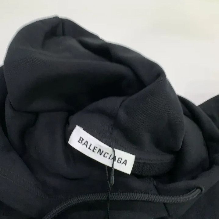 Balenciaga Balenciaga Graphic Logo Black Hoodie for Men Size US S / EU 44-46 / 1 - 6 Thumbnail