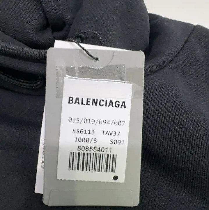 Balenciaga Balenciaga Graphic Logo Black Hoodie for Men Size US S / EU 44-46 / 1 - 5 Thumbnail