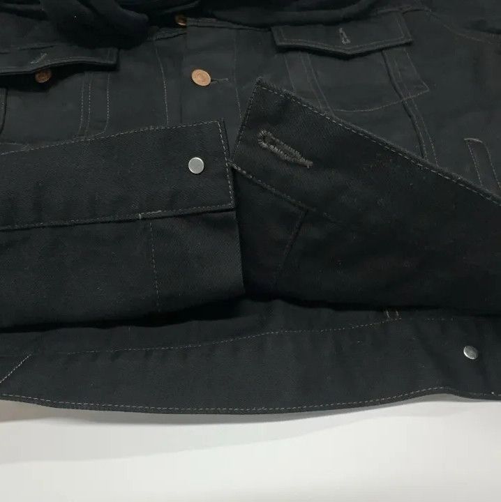 Balenciaga Balenciaga SS21 Black Denim Hooded Jacket Size US M / EU 48-50 / 2 - 9 Thumbnail