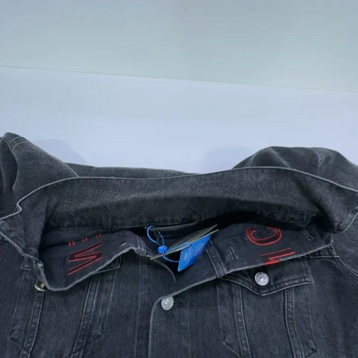 Balenciaga Balenciaga Chest Logo Black Denim Jacket Size US L / EU 52-54 / 3 - 8 Thumbnail
