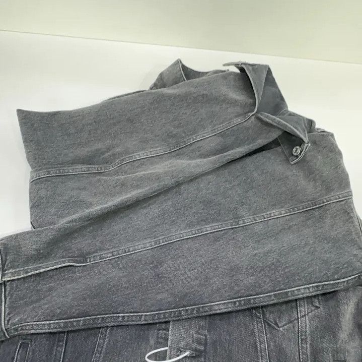 Balenciaga Balenciaga Chest Logo Black Denim Jacket Size US L / EU 52-54 / 3 - 9 Thumbnail