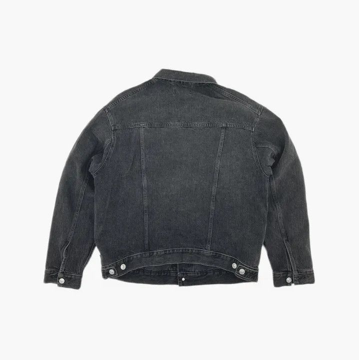 Balenciaga Balenciaga Chest Logo Black Denim Jacket Size US L / EU 52-54 / 3 - 3 Thumbnail