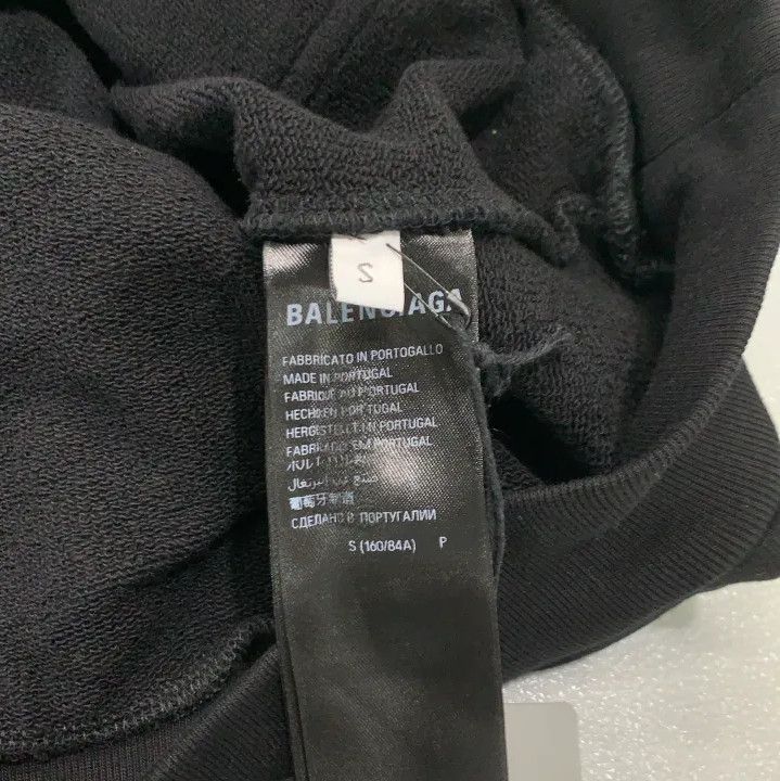 Balenciaga Balenciaga Black Logo Hoodie for Men Size US S / EU 44-46 / 1 - 4 Thumbnail