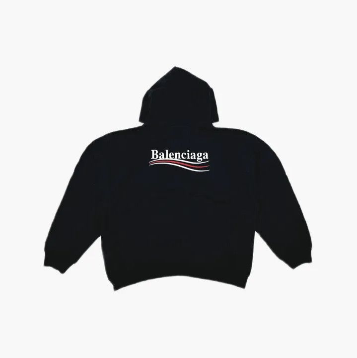 Balenciaga Balenciaga Black Logo Hoodie for Men Size US S / EU 44-46 / 1 - 3 Thumbnail