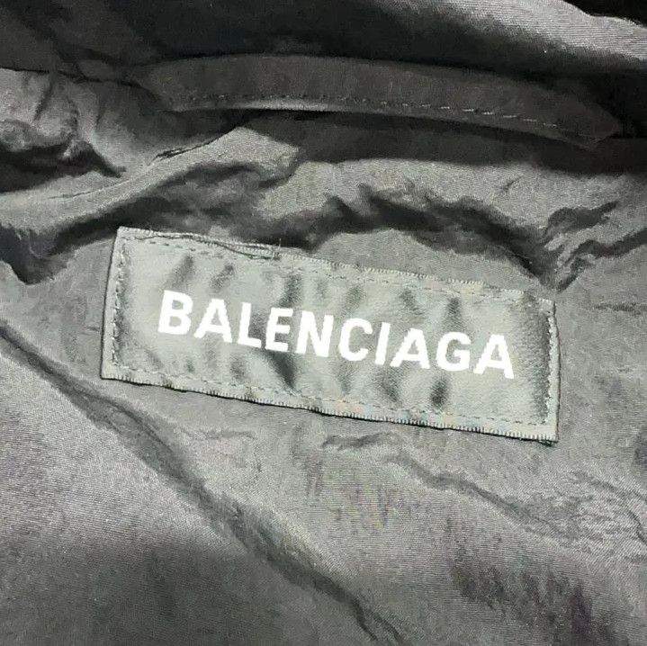 Balenciaga Balenciaga Men's Black Hooded Jacket with Pockets Size US L / EU 52-54 / 3 - 6 Thumbnail