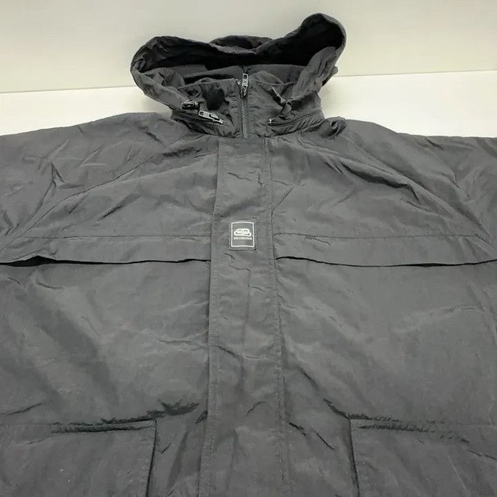 Balenciaga Balenciaga Men's Black Hooded Jacket with Pockets Size US L / EU 52-54 / 3 - 8 Thumbnail