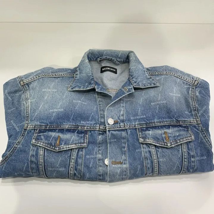 Balenciaga Balenciaga Denim Pocket Jacket for Men Size US M / EU 48-50 / 2 - 9 Thumbnail