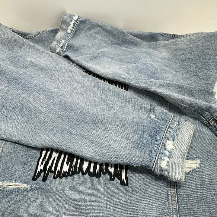 Balenciaga Balenciaga FW21 Oversized Logo Denim Jacket Size US S / EU 44-46 / 1 - 13 Thumbnail