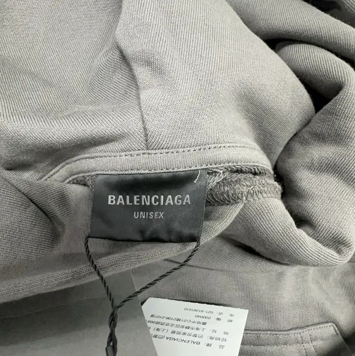 Balenciaga Balenciaga Logo Print Oversized Hoodie Size US M / EU 48-50 / 2 - 7 Thumbnail