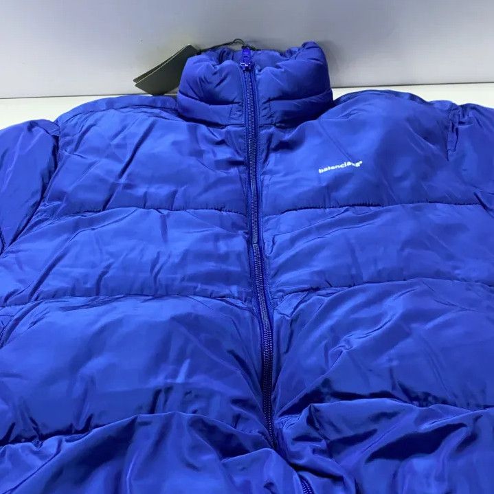 Balenciaga Balenciaga Men's Blue Puffer Jacket Size US L / EU 52-54 / 3 - 10 Thumbnail
